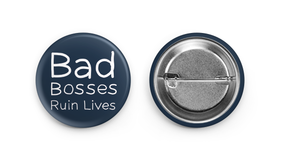 Bad Bosses Ruin Lives 5 Pack Badges